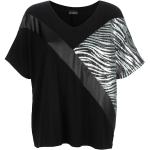Silberne Animal-Print Amy Vermont T-Shirts für Damen Größe XL 