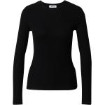 Schwarze Langärmelige EDITED Jerseyshirts aus Jersey für Damen Größe XS 