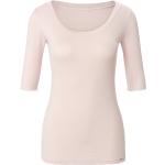 Rosa Halblangärmelige Marc Cain T-Shirts aus Baumwolle maschinenwaschbar für Damen Größe L 