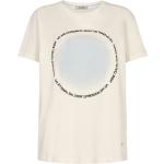 Reduzierte Hellblaue Kurzärmelige Mos Mosh Bio T-Shirts für Damen Größe L 