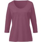 Rosa 3/4-ärmelige Waschbär Bio Nachhaltige Basic-Shirts aus Baumwolle für Damen Größe M 