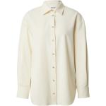 Cremefarbene Langärmelige EDITED Tunika-Blusen für Damen Übergrößen 