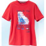 Rote Milano Italy Print-Shirts aus Baumwolle für Herren Größe XXL für den für den Sommer 