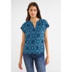 Reduzierte Blaue Kurzärmelige Street One Blusenshirts & Schlusen für Damen Größe XS für den für den Sommer 
