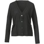 Schwarze Waschbär Nachhaltige Shirtjacken aus Jersey für Damen Größe L für den für den Sommer 