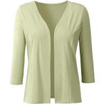 Grüne Nachhaltige V-Ausschnitt Shirtjacken aus Baumwolle für Damen Größe XXL 