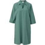 Grüne 3/4-ärmelige s.Oliver Shirtkleider für Damen Übergrößen 