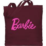 Bordeauxrote Motiv shirtracer Barbie Stofftaschen & Jutetaschen aus Jute für Damen 
