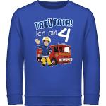 Royalblaue Motiv shirtracer Feuerwehrmann Sam Kinderhoodies & Kapuzenpullover für Kinder für Jungen Größe 116 