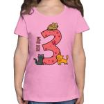 Shirtracer T-Shirt »3. Geburtstag Katzen - Geburtstag Geschenk Kinder - Mädchen Kinder T-Shirt« Kindergeburtstag Geburtstagsgeschenk, rosa, 01 Rosa
