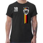 Shirtracer T-Shirt »EM Fan-Shirt Deutschland - Fussball WM 2022 - Herren Premium T-Shirt« Weltmeisterschaft Fanartikel Trikot, 1 Schwarz