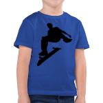 Shirtracer T-Shirt »Skater - Kinder Sport Kleidung - Jungen Kinder T-Shirt« tshirt junge skater - t shirt skateboard - jungen kleidung, blau