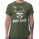 Shirtracer T-Shirt »Totenkopf Basst scho - Mode für Oktoberfest Herren - Herren Premium T-Shirt« Party Outfit Bayern Trachtenshirt Trachten Shirt