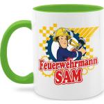 Shirtracer Tasse »Feuerwehrmann Sam - Feuerwehrmann Sam Tasse - Tasse zweifarbig«, Keramik, tasse feuerwehrmann - kaffeetasse einschulung - schokotasse