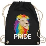 Schwarze Motiv shirtracer LGBT Gay Pride Turnbeutel & Sportbeutel mit Löwen-Motiv für Herren 