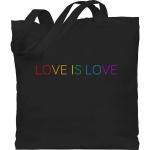 Schwarze shirtracer LGBT Canvas-Taschen aus Canvas für Herren 