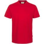 Rote Hakro Classic T-Shirts aus Jersey maschinenwaschbar für Herren Größe XS für den für den Sommer 