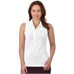 Weiße Elegante Trigema Nachhaltige Polo-Tops mit Knopf aus Baumwolle für Damen Größe XXL 