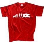 Shirtzshop Erwachsene T-Shirt Original Evolution Caravan Camper, Rot, XXXL, ss-Shop-ev2_carav-t