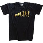 Shirtzshop T-Shirt Gold Edition The Big Bang Theory Evolution, Schwarz, L