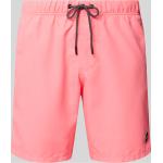 Shiwi Badehose mit Label-Patch Modell 'Mike' (XXL Neon Pink)