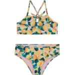 Gelbe Sportliche Shiwi Bikini-Tops für Kinder mit Zitronenmotiv aus Polyester für Mädchen Größe 104 für den für den Sommer 