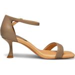 Beige Elegante Shoe The Bear High Heels & Stiletto-Pumps mit Riemchen aus Leder für Damen Größe 36 mit Absatzhöhe 7cm bis 9cm 