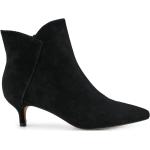 Schwarze Shoe The Bear High Heel Stiefeletten & High Heel Boots aus Veloursleder für Damen Größe 41 mit Absatzhöhe 5cm bis 7cm 