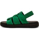 Grüne Elegante Shoe The Bear Fisherman Sandalen aus Veloursleder für Damen Größe 36 für den für den Sommer 