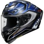 Shoei X-Spirit 3 Aerodyne Helm, schwarz-blau, Größe S, schwarz-blau, Größe S