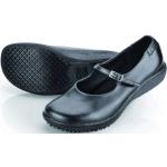 Schwarze Shoes for Crews Mary Jane Pumps aus Leder wasserabweisend Größe 35 