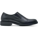 Schwarze Shoes for Crews Pumps aus Leder wasserabweisend Größe 44 