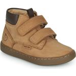 Braune shoo pom High Top Sneaker & Sneaker Boots mit Klettverschluss aus Leder für Kinder Größe 28 