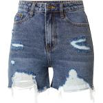 Reduzierte Blaue Unifarbene Aeropostale Jeans-Shorts mit Reißverschluss aus Denim für Damen Große Größen 