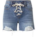 Reduzierte Blaue Unifarbene Aeropostale Jeans-Shorts aus Denim für Damen Große Größen 