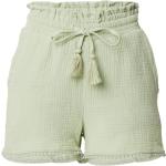 Mintgrüne Unifarbene Sublevel High Waist Shorts für Damen Größe XS 