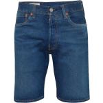 Blaue LEVI'S 501 Jeans-Shorts mit Nieten mit Reißverschluss aus Denim für Herren für den für den Sommer 