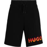 Schwarze HUGO BOSS HUGO Sweatshorts aus Baumwolle für Herren Größe XS 