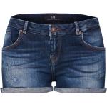Blaue LTB Jeans-Shorts mit Reißverschluss aus Denim für Damen Große Größen Weite 30 