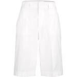 Reduzierte Weiße Unifarbene Brax Damenshorts mit Reißverschluss aus Kunstfaser Größe XS 