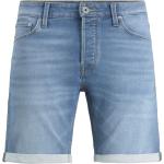 Reduzierte Blaue Unifarbene Jack & Jones Rick Jeans-Shorts mit Reißverschluss aus Denim für Herren Größe XXL Weite 29 für den für den Sommer 