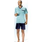 Marineblaue bader Herrenschlafanzüge & Herrenpyjamas aus Baumwolle Größe XL 