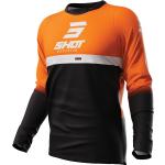Shot Devo Reflex Motocross Jersey, schwarz-orange, Größe 3XL
