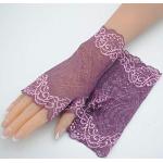 Violette Casual Fingerlose Handschuhe & Halbfinger-Handschuhe aus Spitze für Damen Einheitsgröße für die Braut für den für den Sommer 