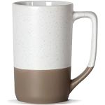 Reduzierte Weiße Moderne Große Kaffeetassen poliert aus Keramik 