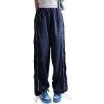 Marineblaue Sportliche Atmungsaktive Baggy-Pants & Baggy-Hosen für Damen Größe XS für Partys 