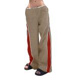 Khakifarbene Sportliche Atmungsaktive Baggy-Pants & Baggy-Hosen für Damen Größe L für Partys 