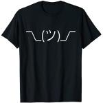 Schwarze Emoji T-Shirts für Herren Größe S für den für den Sommer 