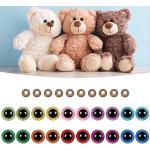 10x Puppenherstellung Eyes Sicherheitsaugen Amigurumi Teddybär DIY 24mm Grün 