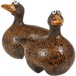 Braune Sidco Deko-Vögel für den Garten aus Keramik 